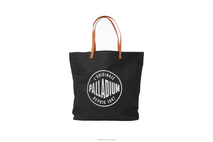 Unisex Palladium BLACK ROUND LOGO TOTE BAG Bags BDR0327