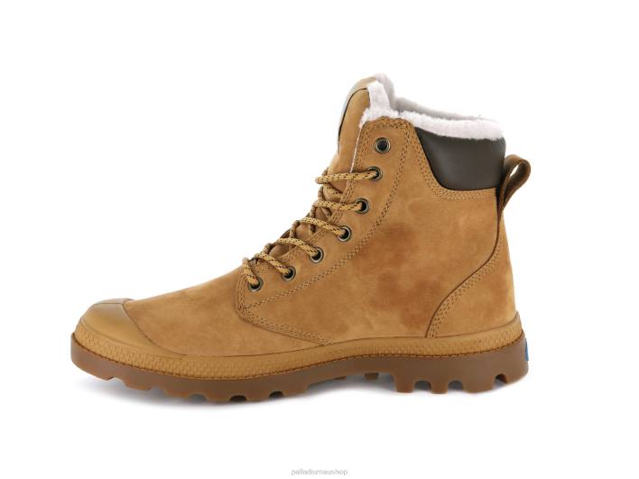 Unisex Palladium AMBER GOLD/GUM PAMPA SPORT CUFF WPS Boots BDR0113