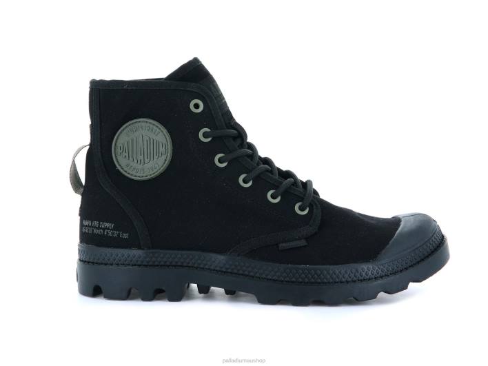Unisex Palladium BLACK PAMPA HI HTG SUPPLY Boots BDR067