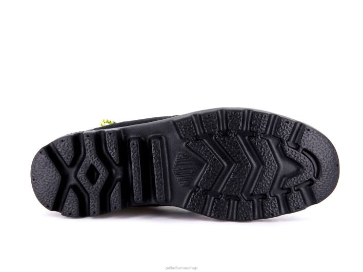 Unisex Palladium BLACK/WILD LIME PAMPA LITE LACE IT Boots BDR041