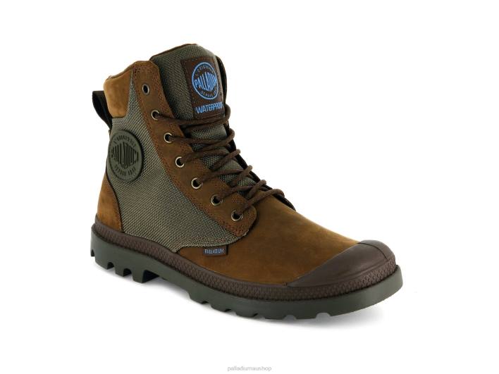 Unisex Palladium BRIDLE BROWN/MOON MIST PAMPA SPORT CUFF WPN Boots BDR0114