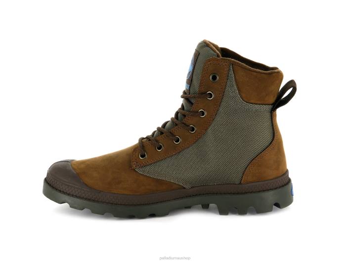 Unisex Palladium BRIDLE BROWN/MOON MIST PAMPA SPORT CUFF WPN Boots BDR0114