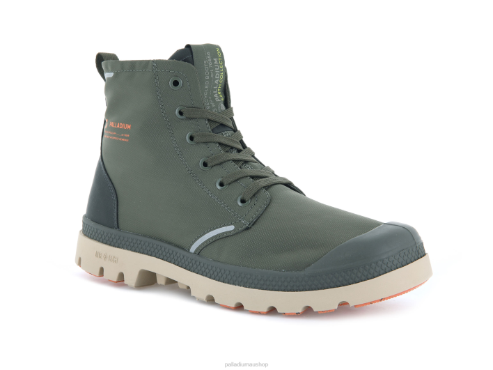 Unisex Palladium OLIVE NIGHT/BELUGA PAMPA LITEPLUS RECYCLE WPPLUS Boots BDR064