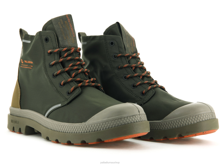 Unisex Palladium OLIVE NIGHT/BUTTERNUT PAMPA LITEPLUS RECYCLE WPPLUS Boots BDR043