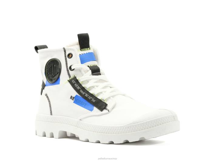 Unisex Palladium STAR WHITE/BLUE PAMPA HI RE-CRAFT Boots BDR03