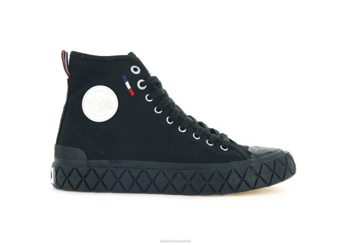 Unisex Palladium BLACK PALLA ACE CANVAS MID Shoes BDR0150